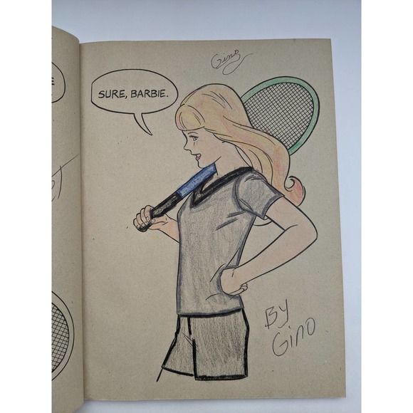 VTG 1979 Barbie and Skipper Sports Stars Coloring Activity Book Golden Mattell - Picture 5 of 9
